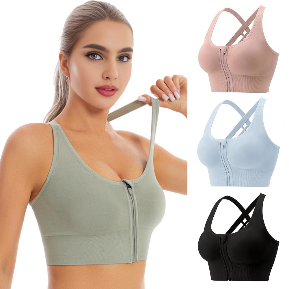 Sports Bra Racerback - Спортивный бюстгальтер с застежкой-молнией спереди, без