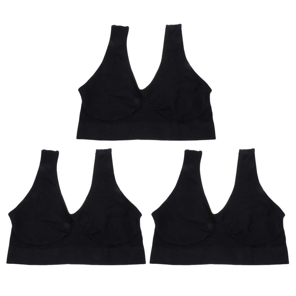 Wirefree Bra Comfort - 3 шт. бесшовных спортивных бюстгальтеров для