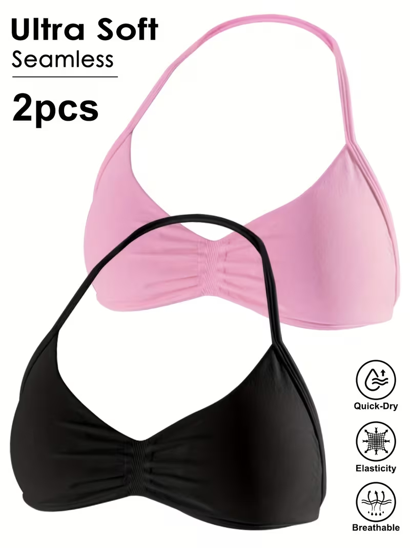 2 шт. Бесшовные сексуальные то – обзор и цена Sports Bra Racerback